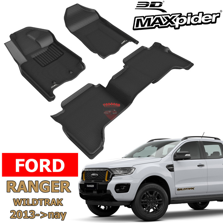 Thảm Lót Sàn FORD RANGER WILDTRAK & RAPTOR chính hãng 3D MAXpider KAGU