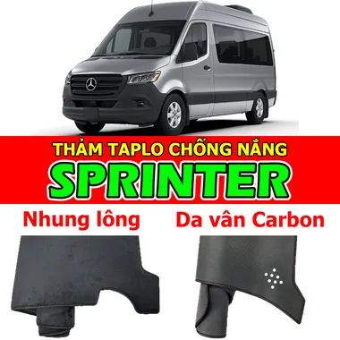 Thảm Taplo MERCEDES SPRINTER bằng Nhung lông 2005 2006 2007 2008 2009 2010 2011