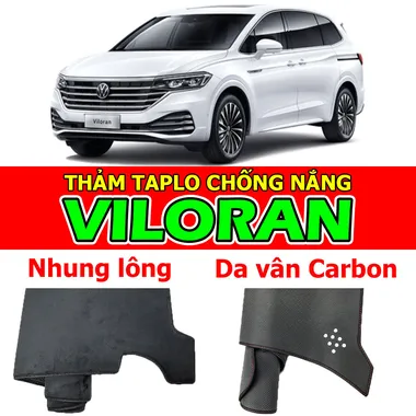 Thảm Taplo VOLKSWAGEN VILORAN bằng Nhung lông, Da vân Carbon, Da vân Gỗ 2023 2024 2025 2026 2027 2028+