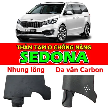 Thảm taplo chống nắng cho xe KIA SEDONA Nhung lông