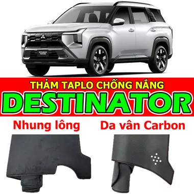 Thảm taplo chống nắng cho xe MITSUBISHI DESTINATOR Nhung lông, Da vân Carbon, Da vân Gỗ