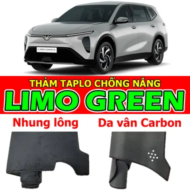 Thảm taplo chống nắng cho xe VINFAST LIMO GREEN Nhung lông, Da vân Carbon, Da vân Gỗ